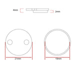 Plaquette de frein CS001-S sintérisée 20 mm pour Xiaomi - 2pcs — vue 3