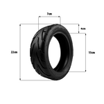 Pneu 9x3.00-6 tubeless route Teverun Blade Mini — vue 3