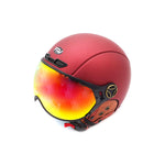 Casque JET bordeaux mat — vue 1
