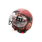 Casque JET bordeaux mat — vue 13