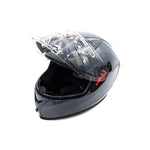 Casque intégral gris — vue 2