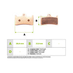 Plaquettes de freins Hope Tech4 V4 Metal Fritté Haute Performance — vue 4