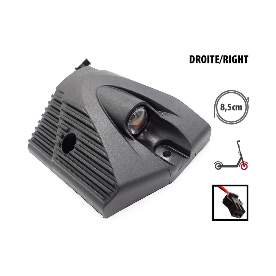 Cache plastique et Led Deck avant droite Kukirin G2 Master