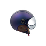 Casque JET bleu mat caméléon — vue 2