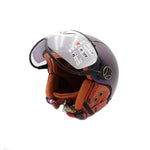 Casque JET bleu mat caméléon — vue 3