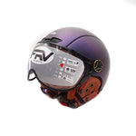 Casque JET bleu mat caméléon — vue 10