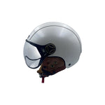 Casque JET blanc brillant — vue 1