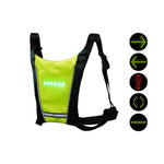 Gilet signalisation LED avec telecommande reflechissant jaune — vue 1