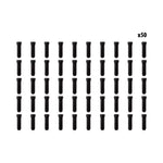 Arrets de cables noir x50 pcs — vue 1