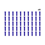 Arrets de cables bleu x50 pcs — vue 1