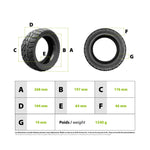 Pneu 100/55-7 tubeless semi off road gel anti crevaison CST — vue 3