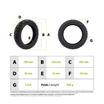 Pneu 12x2.50 tubeless semi off road Xiaomi Scooter 6Max / 6 Pro — vue 3