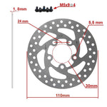 Disque de frein DV5-2 110mm 5H argent pour Xiaomi Essential et 1S nouveau modèle — vue 2