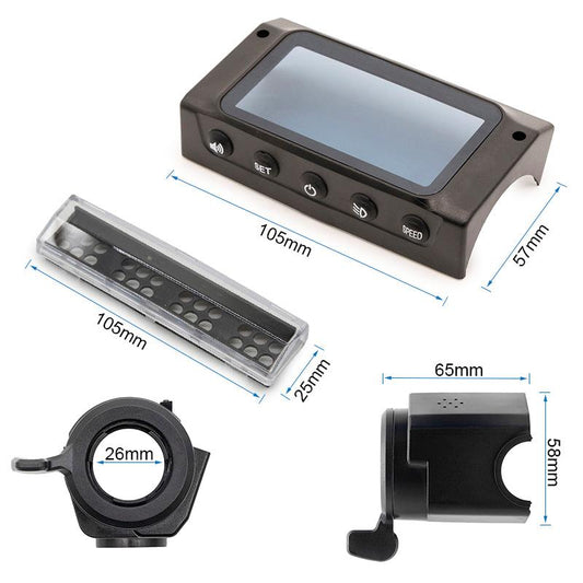 Boîtier couvercle pour display avec accélérateur et frein pour Kugoo vue 2