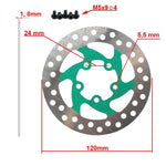 Disque de frein 120mm 5H vert — vue 2