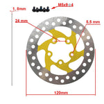 Disque de frein 120mm 5H jaune — vue 2
