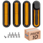 Catadioptre noir avec réflecteur jaune pour Xiaomi pack de 10 — vue 1
