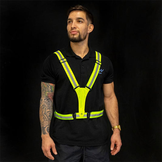 Gilet réfléchissant avec lumière EWRV006 vue 2