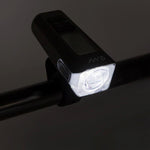 Feu avant rechargeable EWL011 avec affichage de la vitesse, de la température, de l'heure et du kilométrage — vue 2