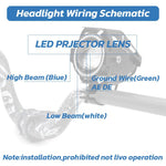 Phare U7 12-60V blanc — vue 3