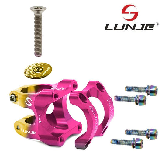 Potence pour guidons de 31,8mm EWPM-003 rose-jaune vue 2