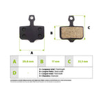 Plaquettes de freins Zero 10x 11x Vsett 10+ Storm Thunder Sram Avid semi-metallique — vue 4