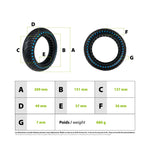 Pneu plein 8.5x2 Xiaomi nouvelle génération bleu — vue 3