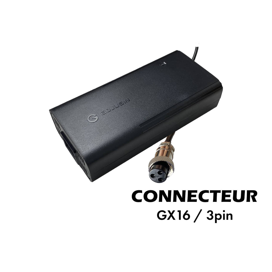 Chargeur 72V ➡️ 84V / 2A (connecteur GX16-3p)