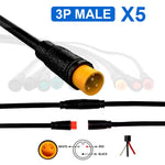Connecteur étanche 8mm 3 broches - 5M — vue 1