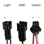 Phare led avec klaxon 36V-60V avec connecteur SM — vue 3