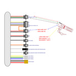 Accélérateur avec indicateur de batterie et clé (36V/48V) - Connecteur SM — vue 3