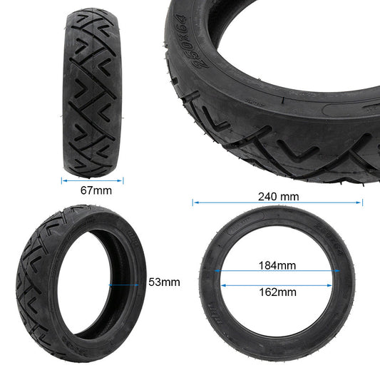 Pneu tubeless route urbaine 250×64 vue 2