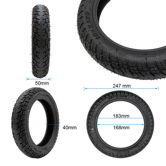 Pneu tubeless off-road 10x2,125-6 vue 2