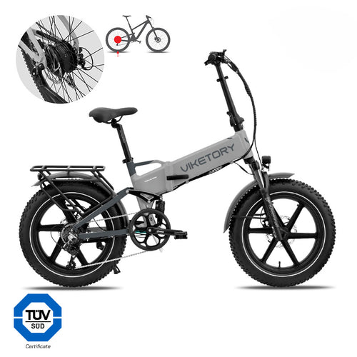 Brave — Fatbike pliant gris — Viketory