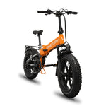 BRAVE vélo électrique FATBIKE Pliable Orange/Gris — vue 3