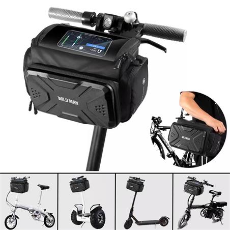 Sacoche Imperméable 4L Wild Man 💼 | Grand espace de rangement pour trottinette 🛴