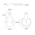 Plaquette de frein CT009-S sintérisée - 2pcs — vue 3