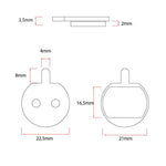 Plaquette de frein CT004-S sintérisée - 2pcs — vue 3