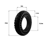 Pneu plein 10x2.50 - 36mm off road Kugoo M4/M4 Pro — vue 3