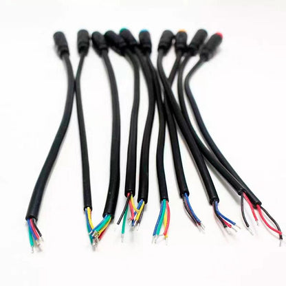 Connecteur étanche 8mm 6 broches - 5 pièces vue 3