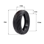 Pneu 10.5x2.75-7 tubeless route gel anti crevaison Ninebot P65 P100 — vue 3