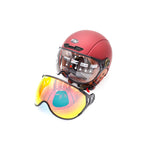 Casque JET bordeaux mat — vue 10