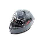 Casque intégral gris — vue 6