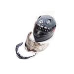 Casque intégral gris — vue 9