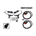 Kit freins hydrauliques 4 pistons connecteur SM (2 etriers AR droite / AV gauche) — vue 1