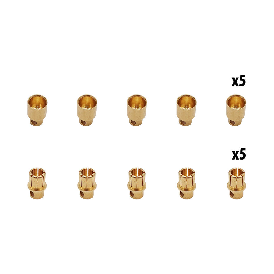 Connecteurs banane 8mm x10 pcs (5 male + 5 femelles)