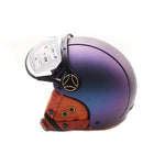 Casque JET bleu mat caméléon — vue 6