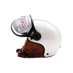 Casque JET blanc brillant — vue 4