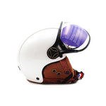 Casque JET blanc brillant — vue 6
