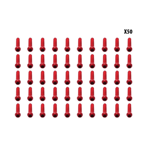 Arrets de cables rouge x50 pcs (réf. SP-2376)